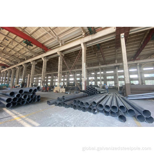 Hot-Dip Galvanized Steel Pole 30FT Hot Dip Galvanized Electric Distribution Steel Pole Manufactory